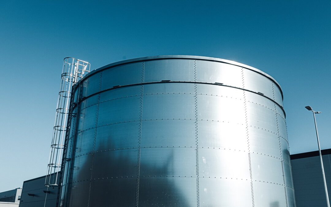picture of a steel bolted tank